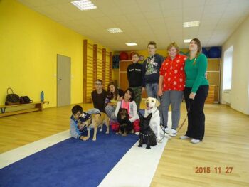 stafordšírský bulteriér canisterapie