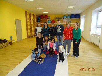 stafordšírský bulteriér canisterapie